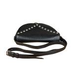 Saint Laurent Black Leather Y Studded Flap Crossbody