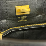Balenciaga Black Leather Mini Bel Air Carry All Two-Way Bag