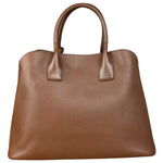 Prada Vintage Brown Leather Top Handle Bag