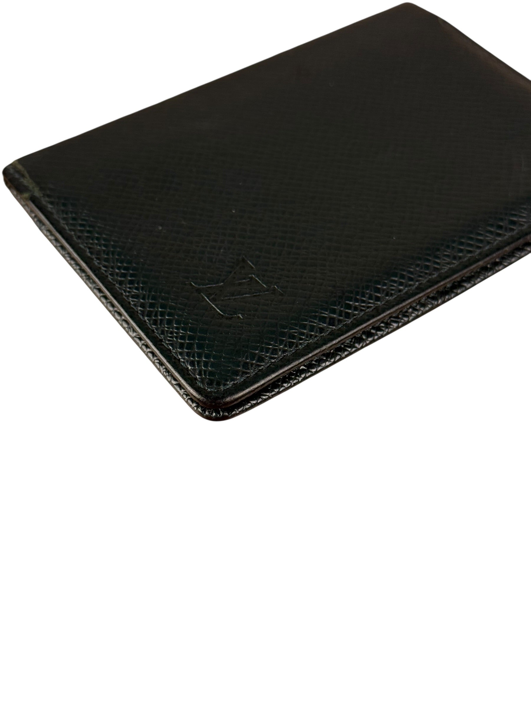 Louis Vuitton Vintage Green Taiga Cardholder