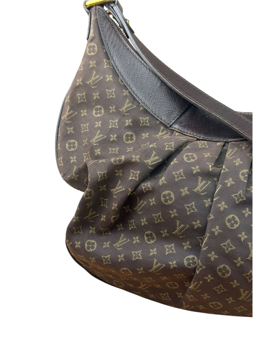 Louis Vuitton Black/Brown Leather Trim Monogram Idylle Rhapsody Hobo Bag