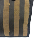 Fendi Pequin Canvas Tote Bag