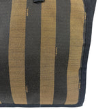 Fendi Pequin Canvas Tote Bag