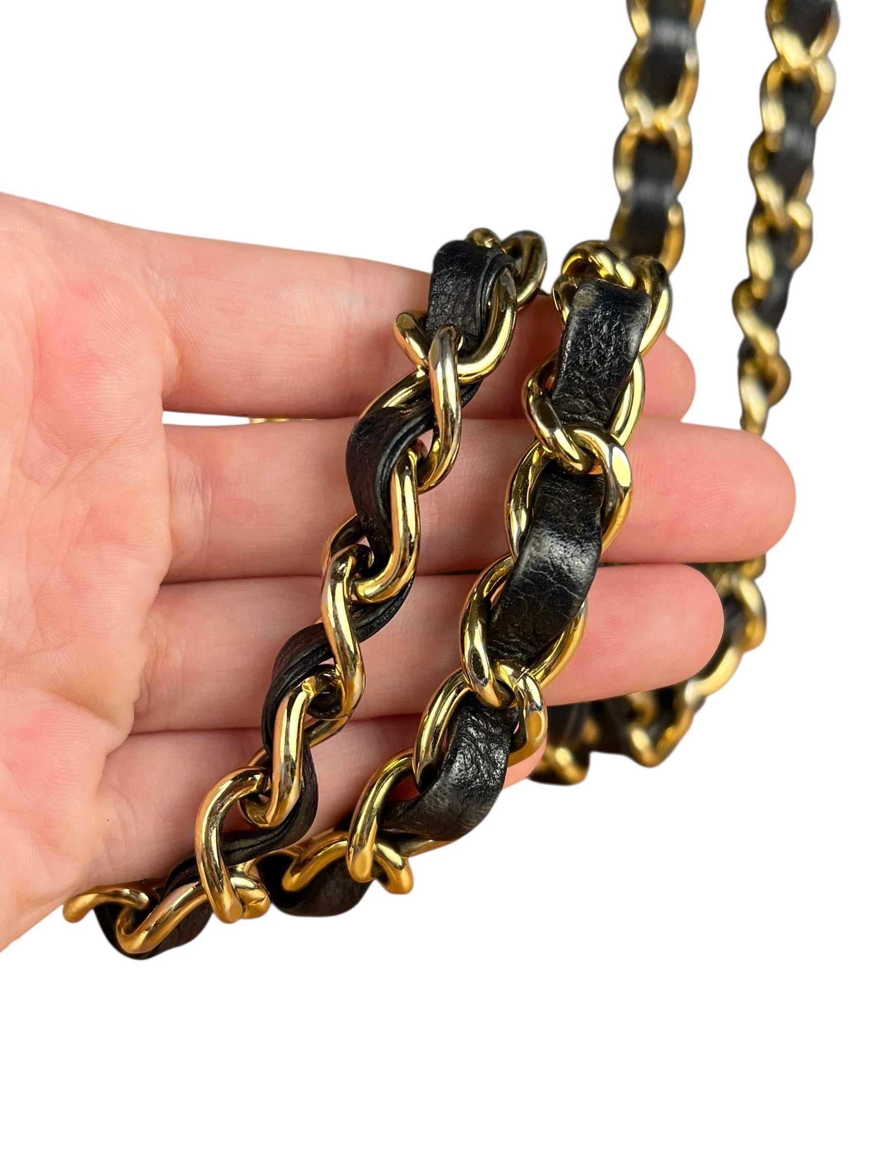 Chanel Black Caviar Leather Single Flap Bag '04