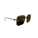 Fendi Baguette Square Metal Frame Sunglasses