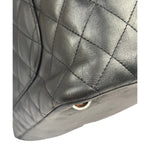 Chanel Black Quilted Leather Ligne Cambon Tote Mid 2000's