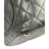 Chanel Black Quilted Leather Ligne Cambon Tote Mid 2000's