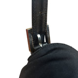 Fendi Vintage Black Mamma Baguette Shoulder Bag