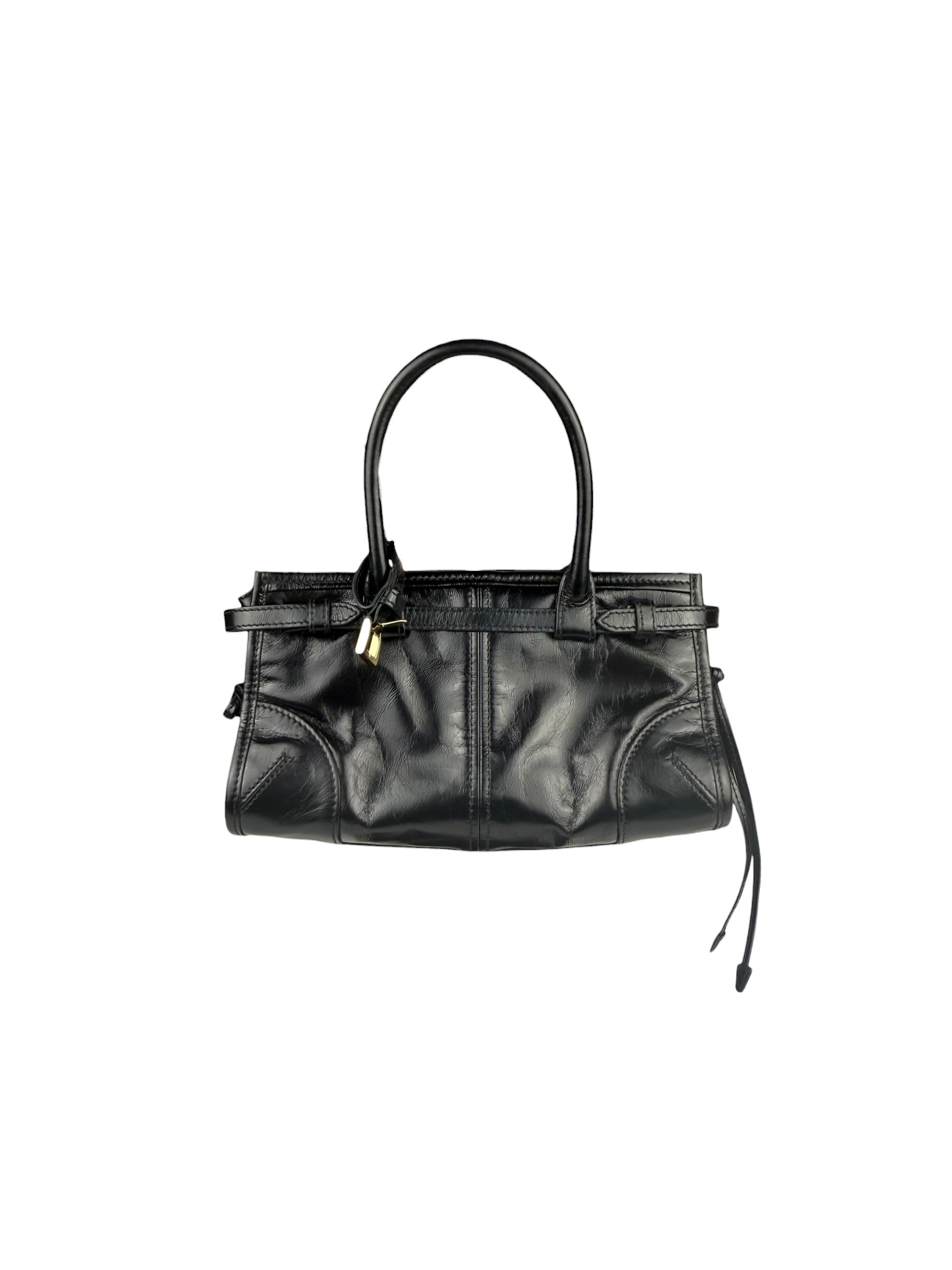 Prada Black Bonnie Calfskin Shoulder Bag