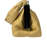 Chanel Beige Lambskin Chocolate Bar Frame Handbag 2002