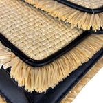 Bvlgari Serpenti Forever Mini Raffia Bag Beige