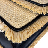 Bvlgari Serpenti Forever Mini Raffia Bag Beige