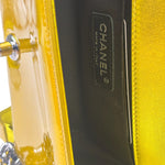 Chanel Metallic Yellow Quilted Patent Leather Mini Boy Flap Bag 2014