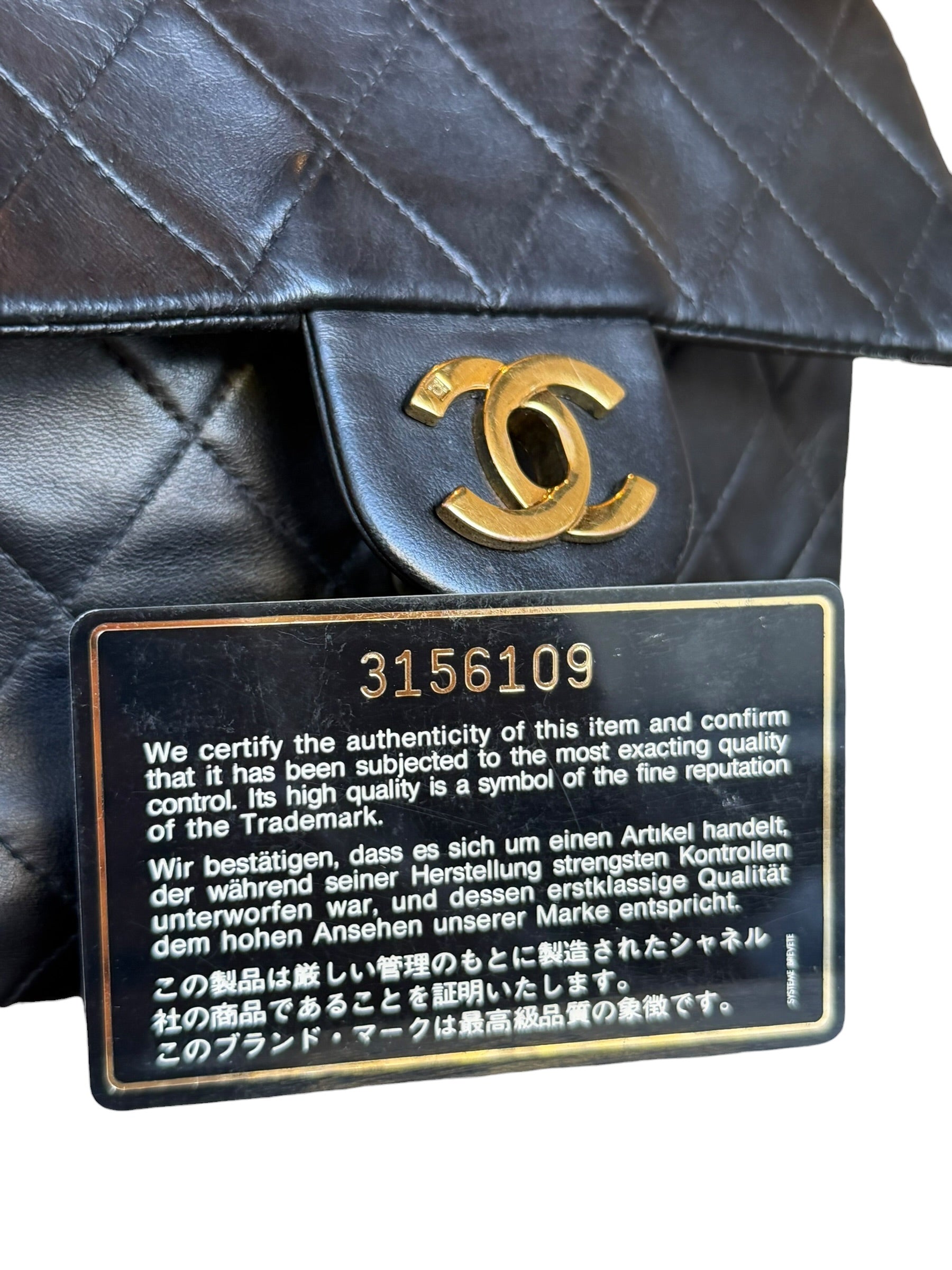 Chanel Black Leather Classic Mini Flap Bag ‘94-‘96