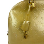 Louis Vuitton Yellow Monogram Vernis Alma Handbag