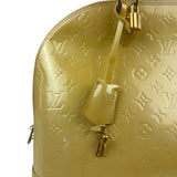 Louis Vuitton Yellow Monogram Vernis Alma Handbag