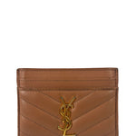 Yves Saint Laurent Dusty Rose Leather Cassandre Cardholder