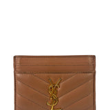 Yves Saint Laurent Dusty Rose Leather Cassandre Cardholder