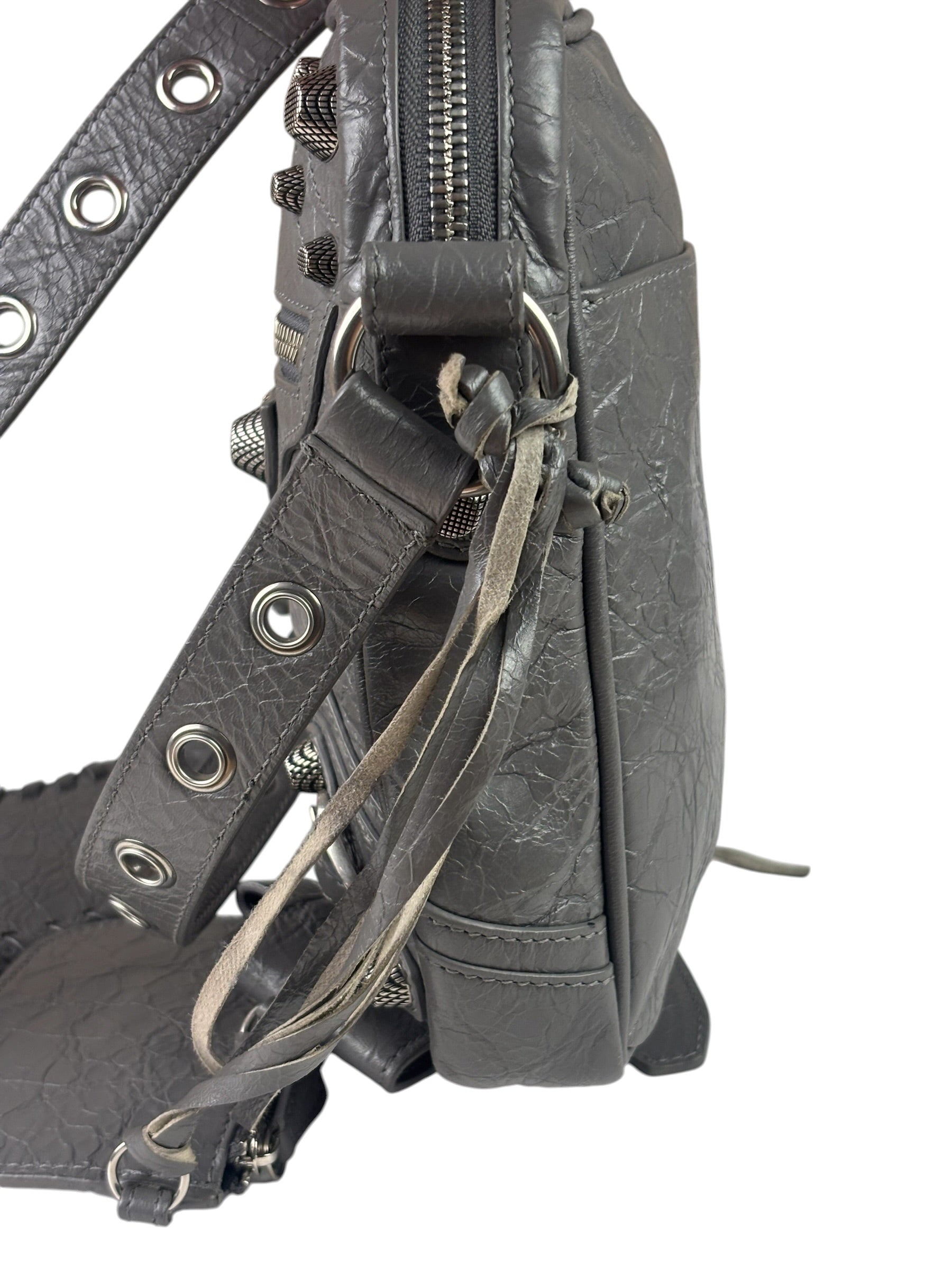 Balenciaga Gray Le Cagole Crossbody Bag