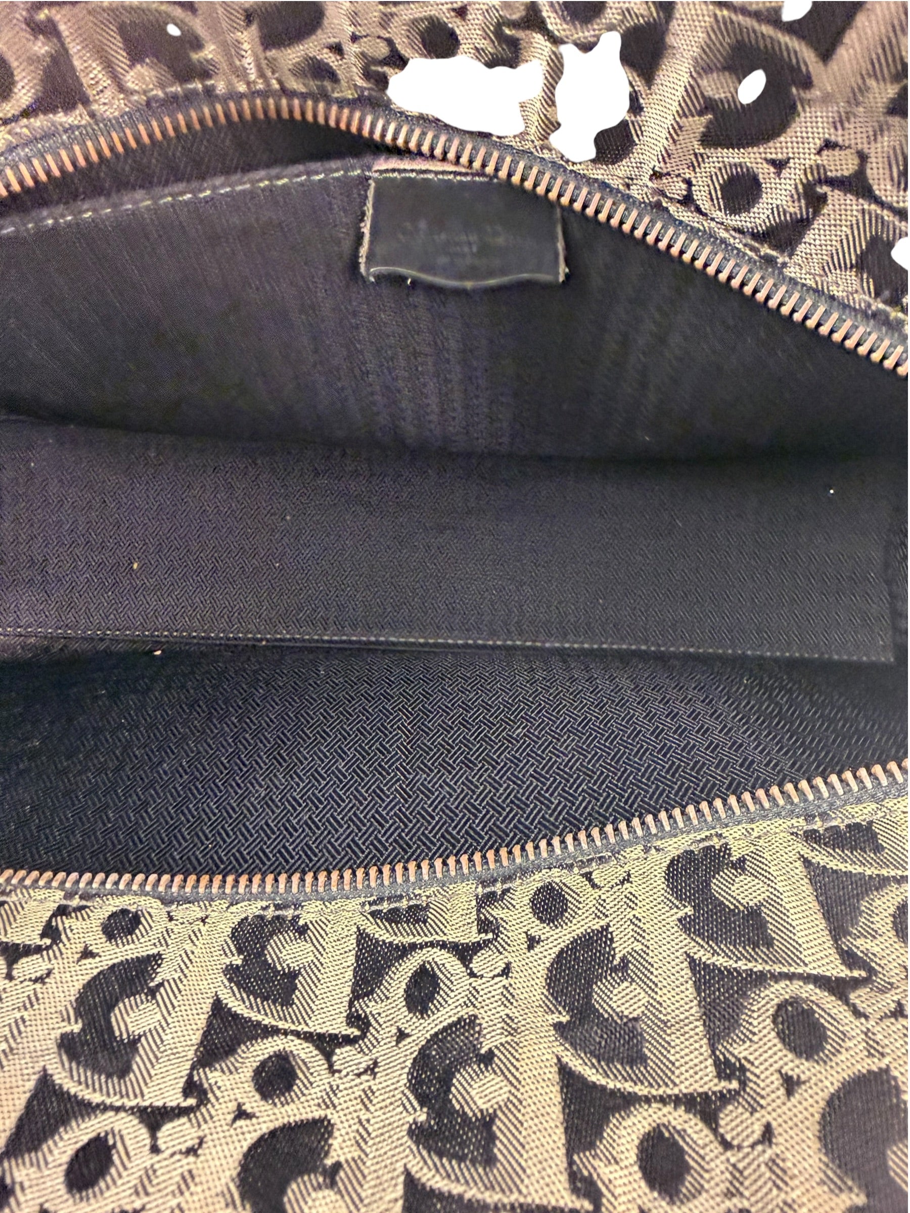 Christian Dior Black/Grey Trotter Handbag