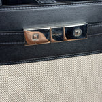 Yves Saint Laurent Two-Tone Leather Trim Small Manhattan Two-Way Bag