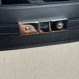 Yves Saint Laurent Two-Tone Leather Trim Small Manhattan Two-Way Bag