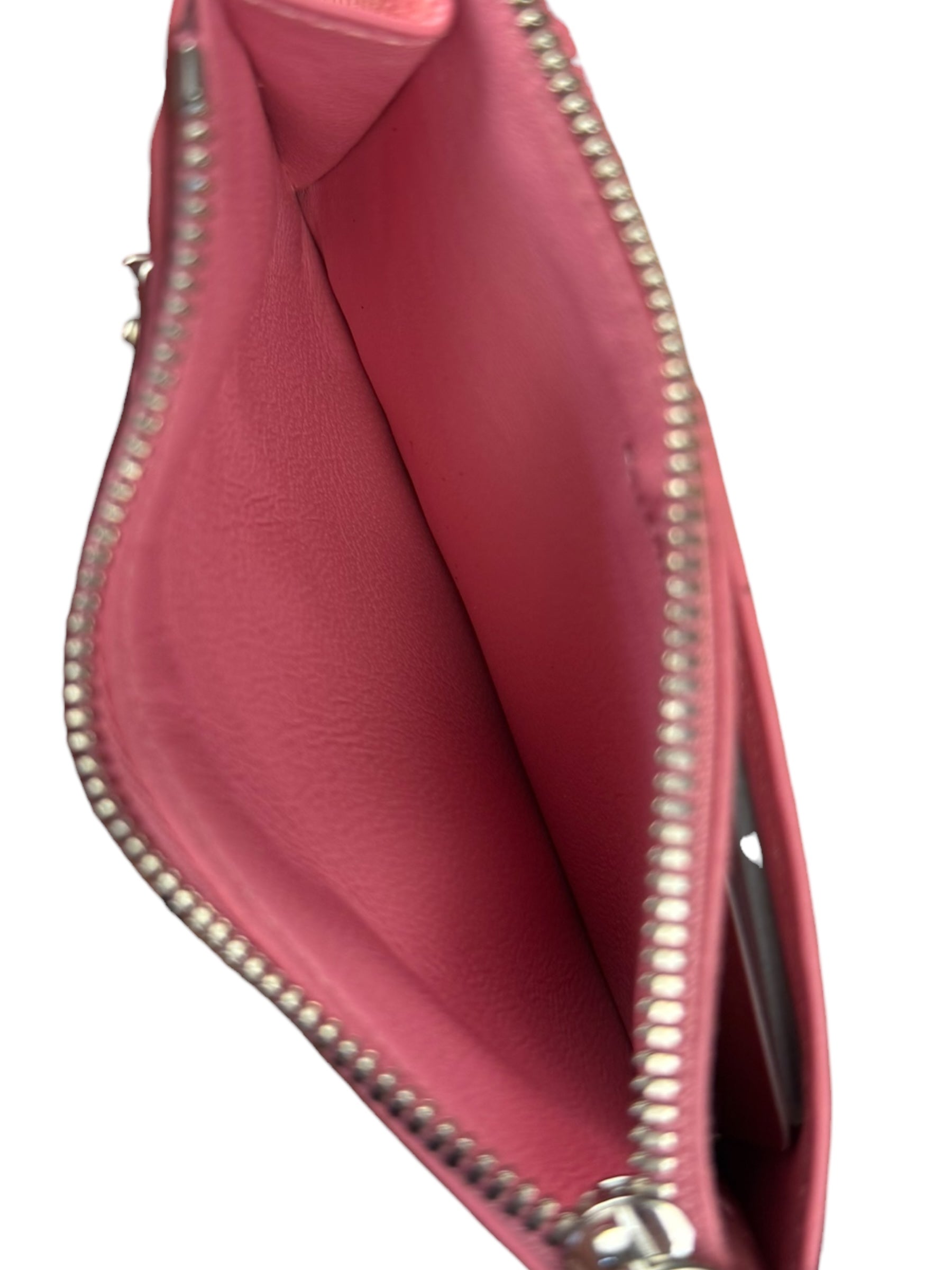 Balenciaga Pink Grafitti Le City Zip Wallet