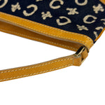 Celine Navy Denim/Leather Trim C Macadam Pochette