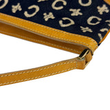Celine Navy Denim/Leather Trim C Macadam Pochette