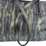 Prada Green/Black Nylon Tessuto Stampato Shoulder Bag