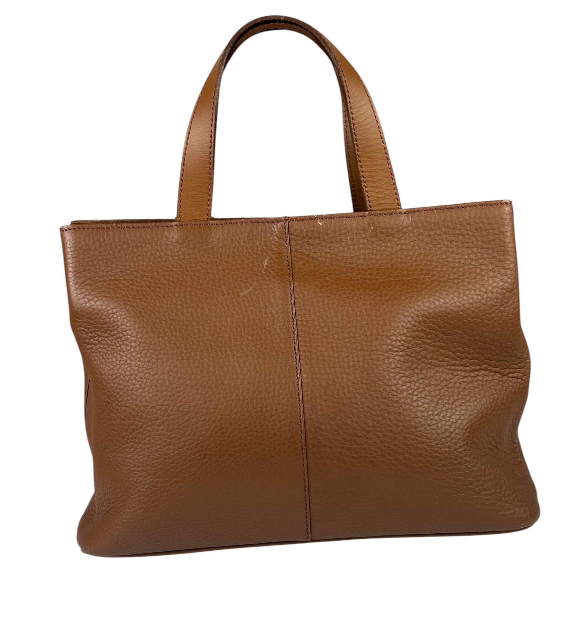 Burberry Vintage Tan Brown Leather Chestnut Shoulder Bag