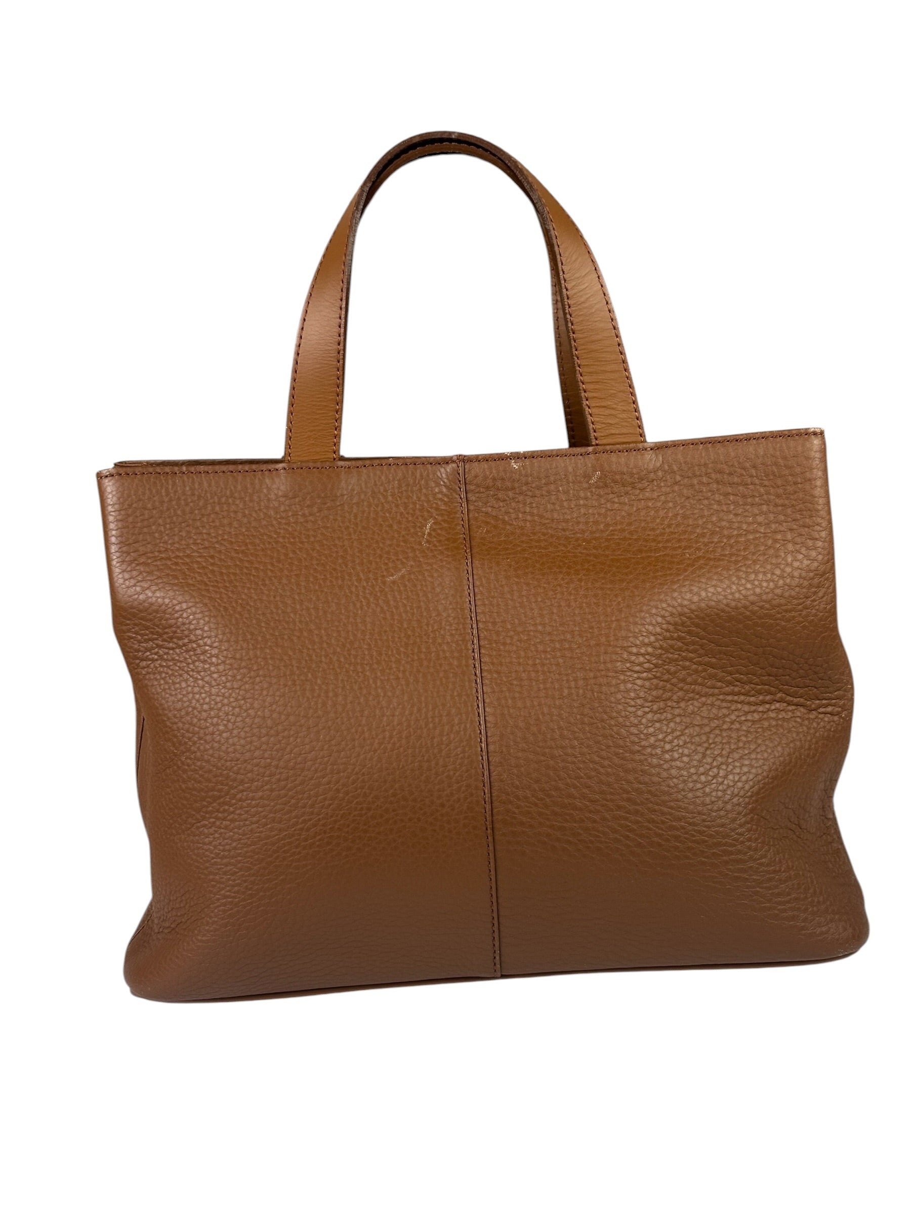 Burberry Vintage Tan Brown Leather Chestnut Shoulder Bag