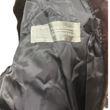 Vintage Saga Ranched Mink Dark Brown Fur Coat
