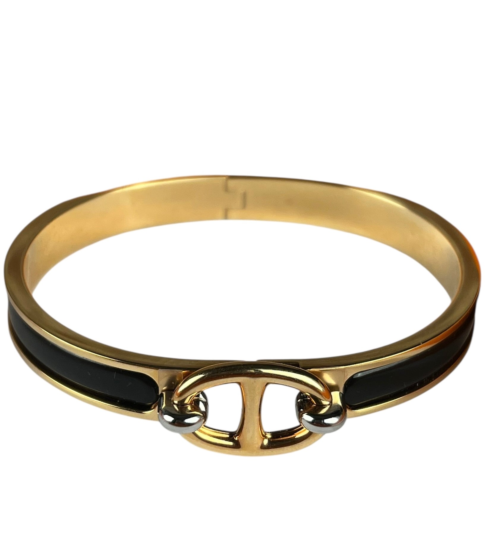 Hermes Enamel Mini Clic Chaine D'Ancre Bangle