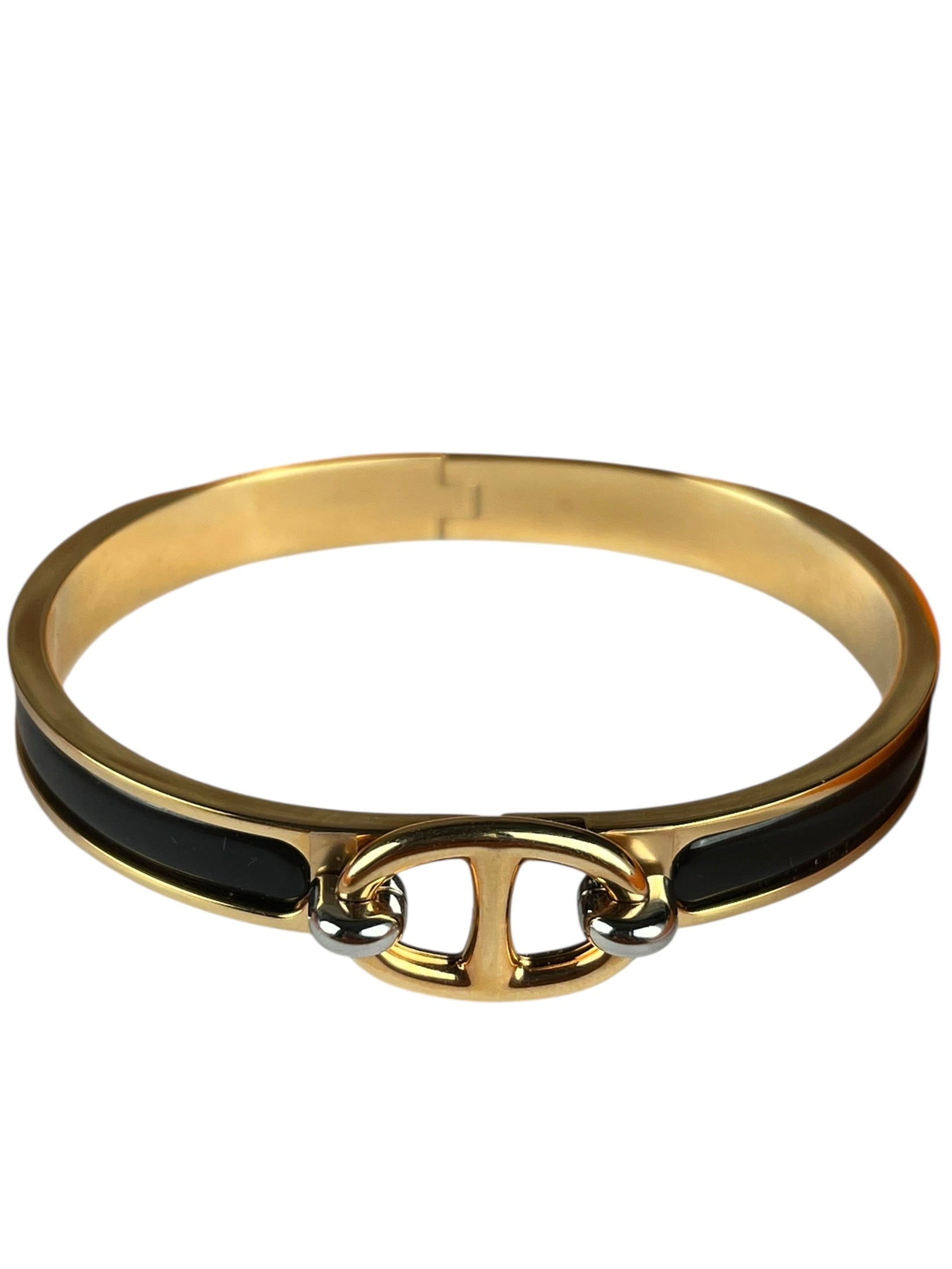 Hermes Enamel Mini Clic Chaine D'Ancre Bangle