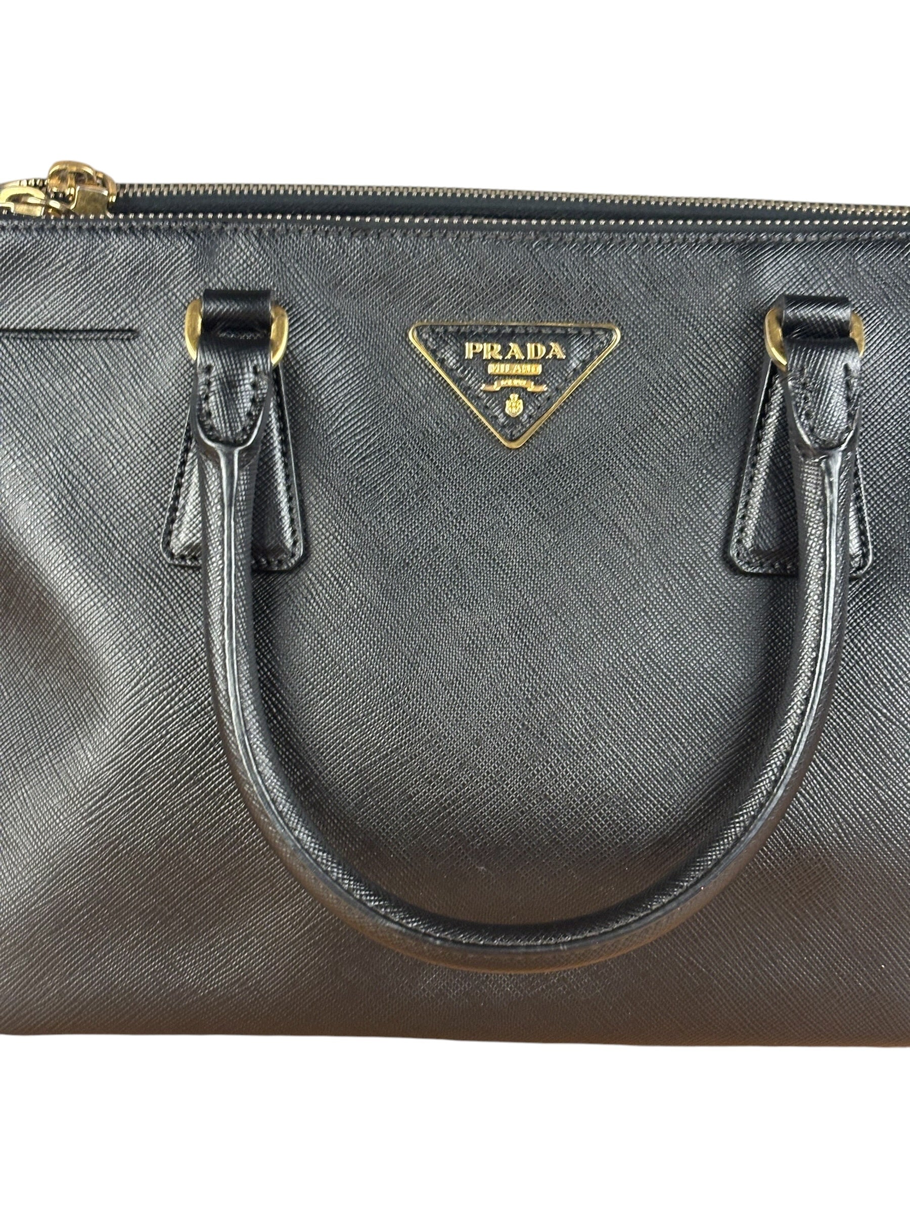 Prada Black Galleria Saffiano Leather Tote