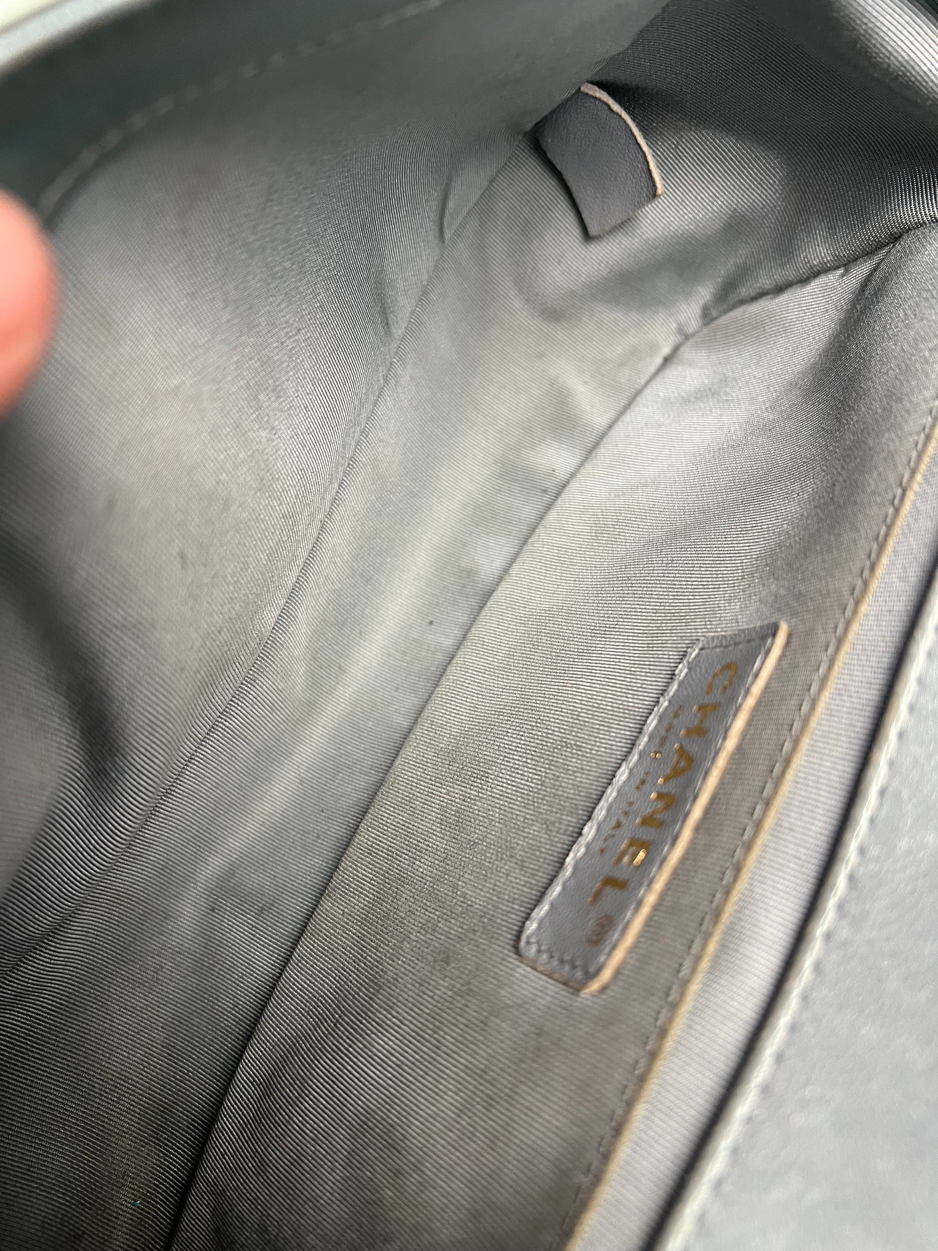 Chanel Medium Quilted Iridescent Boy Bag