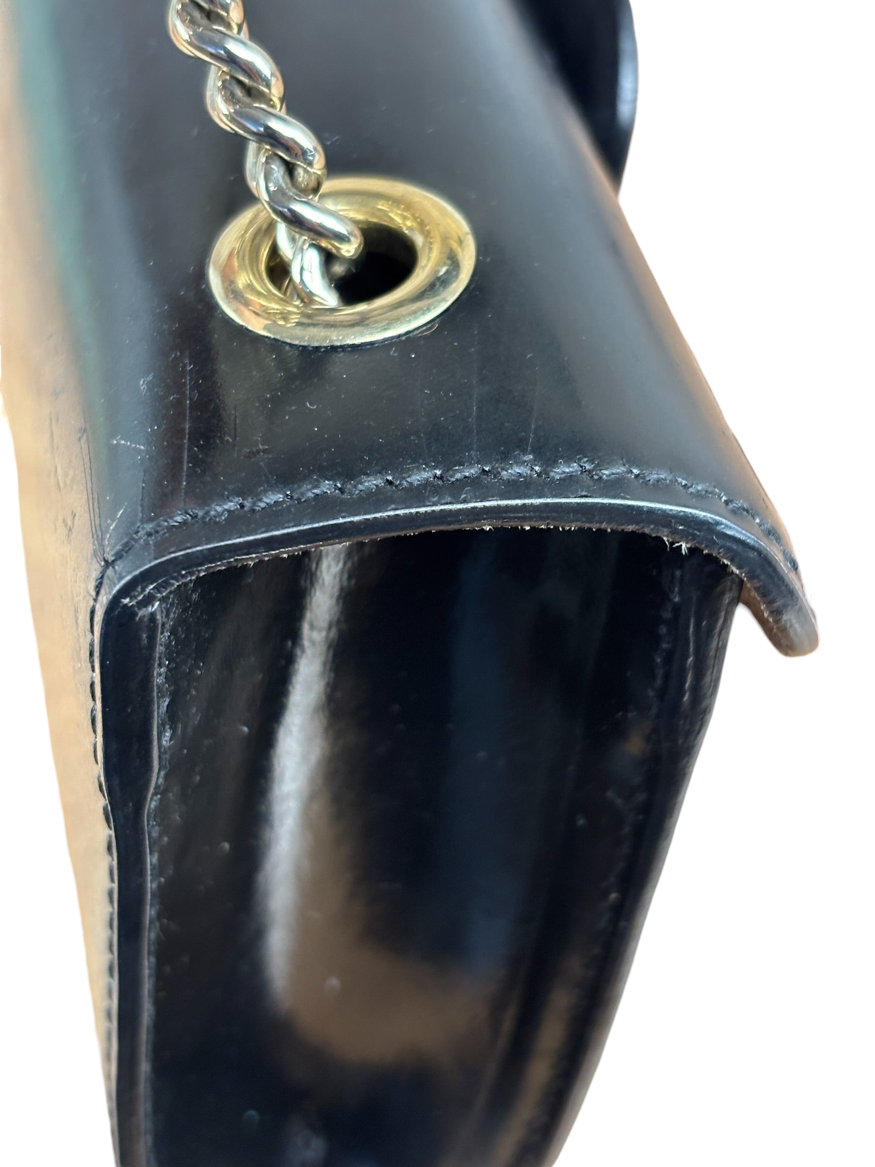 Gucci Black Leather Small Emily Chain Shoulder Bag