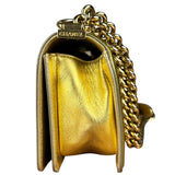 Chanel Gold Metallic CC Boy Bag 2014