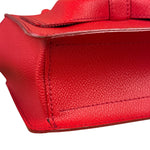 Blue Label Crestbridge Red Pebbled Leather Two-Way Bag