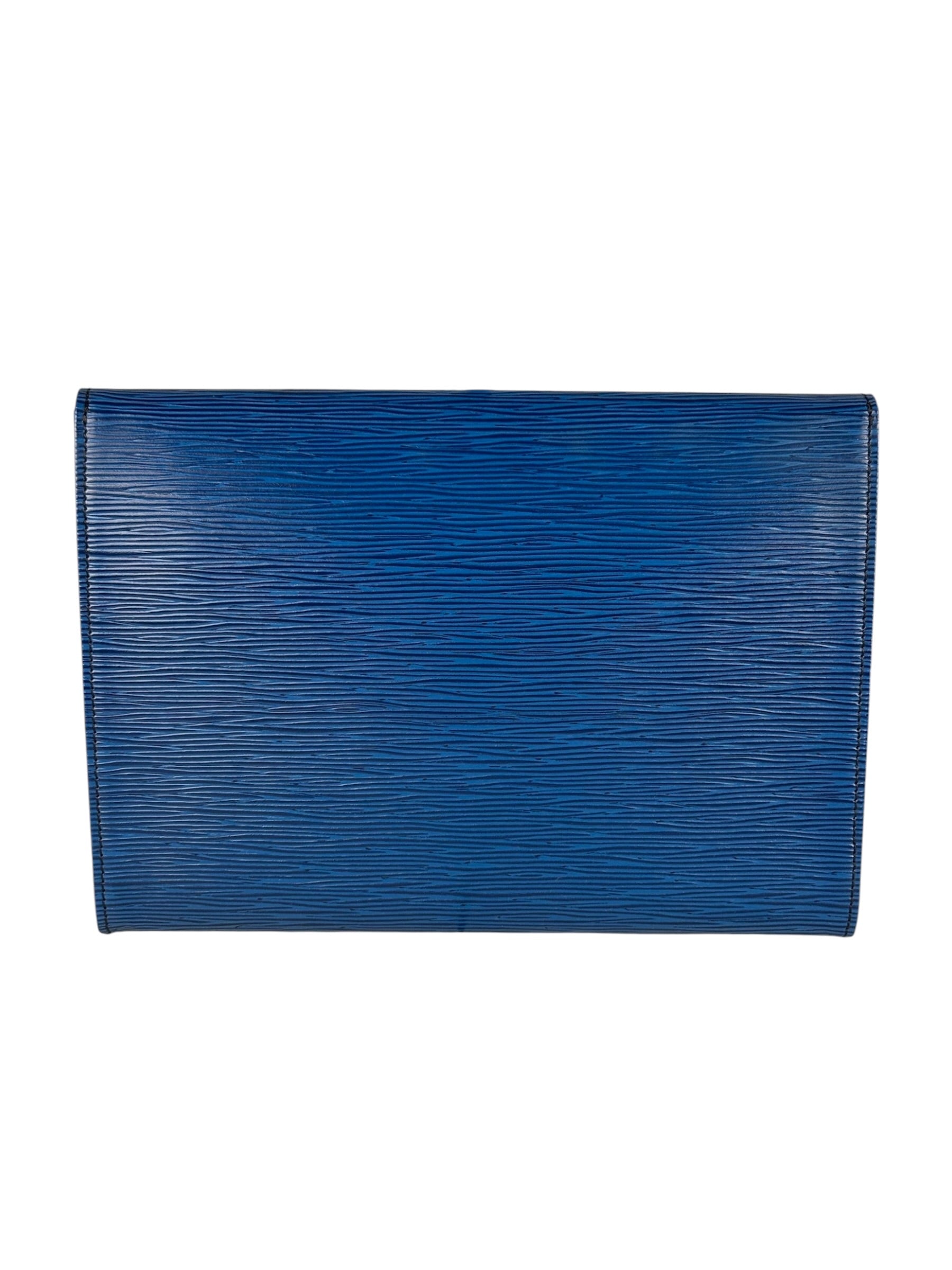 Louis Vuitton Blue Epi Jena Clutch