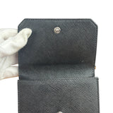 Prada Black Leather Saffiano Phone Holder