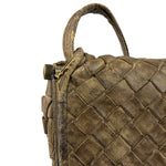 Bottega Veneta Brown Intrecciato Crossbody
