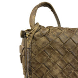 Bottega Veneta Brown Intrecciato Crossbody