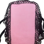 Balenciaga Pink/Black 24/7 Layered Mesh Tote Bag