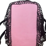 Balenciaga Pink/Black 24/7 Layered Mesh Tote Bag