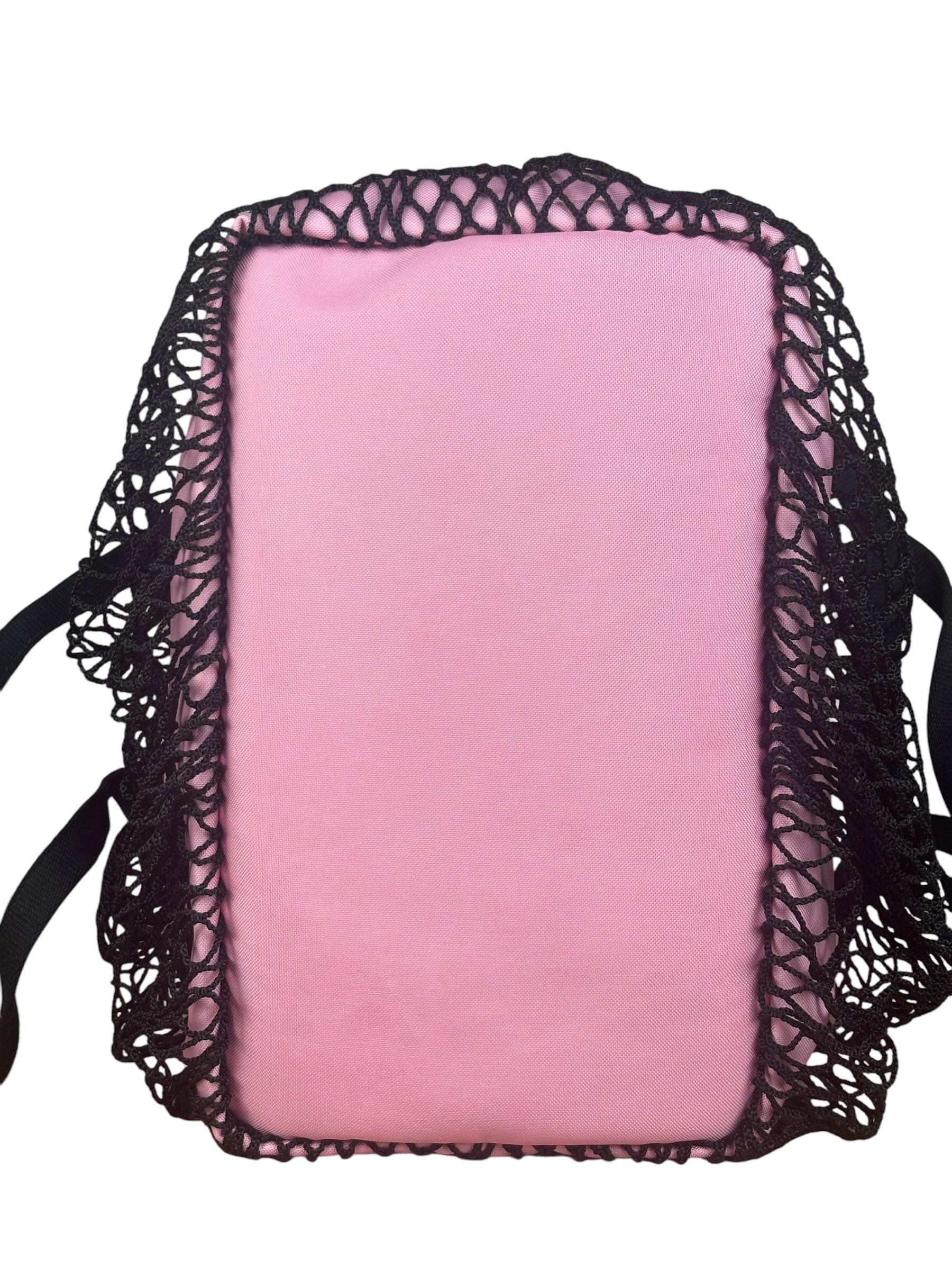 Balenciaga Pink/Black 24/7 Layered Mesh Tote Bag