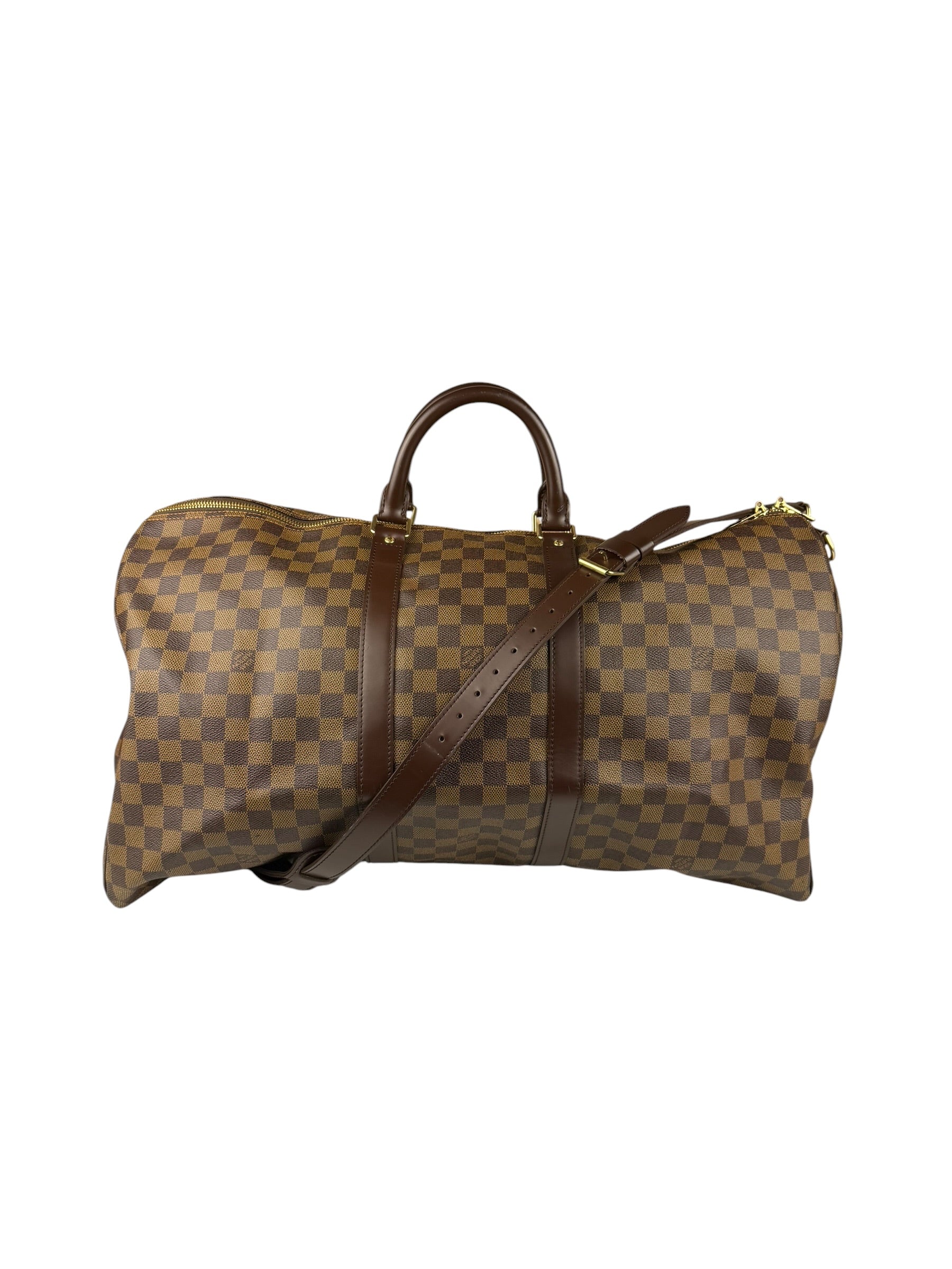 Louis Vuitton Damier Ebene Keepall Two-Way Bag