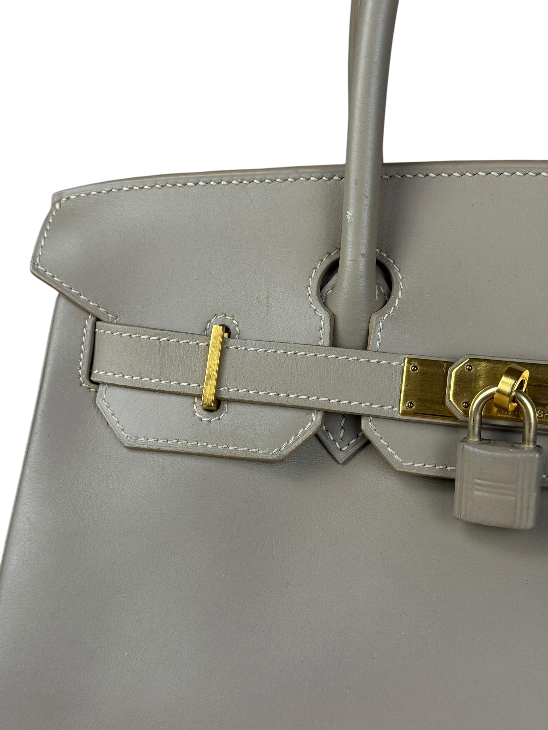 Hermes Birkin 30 Argile Box Brushed Gold 2003