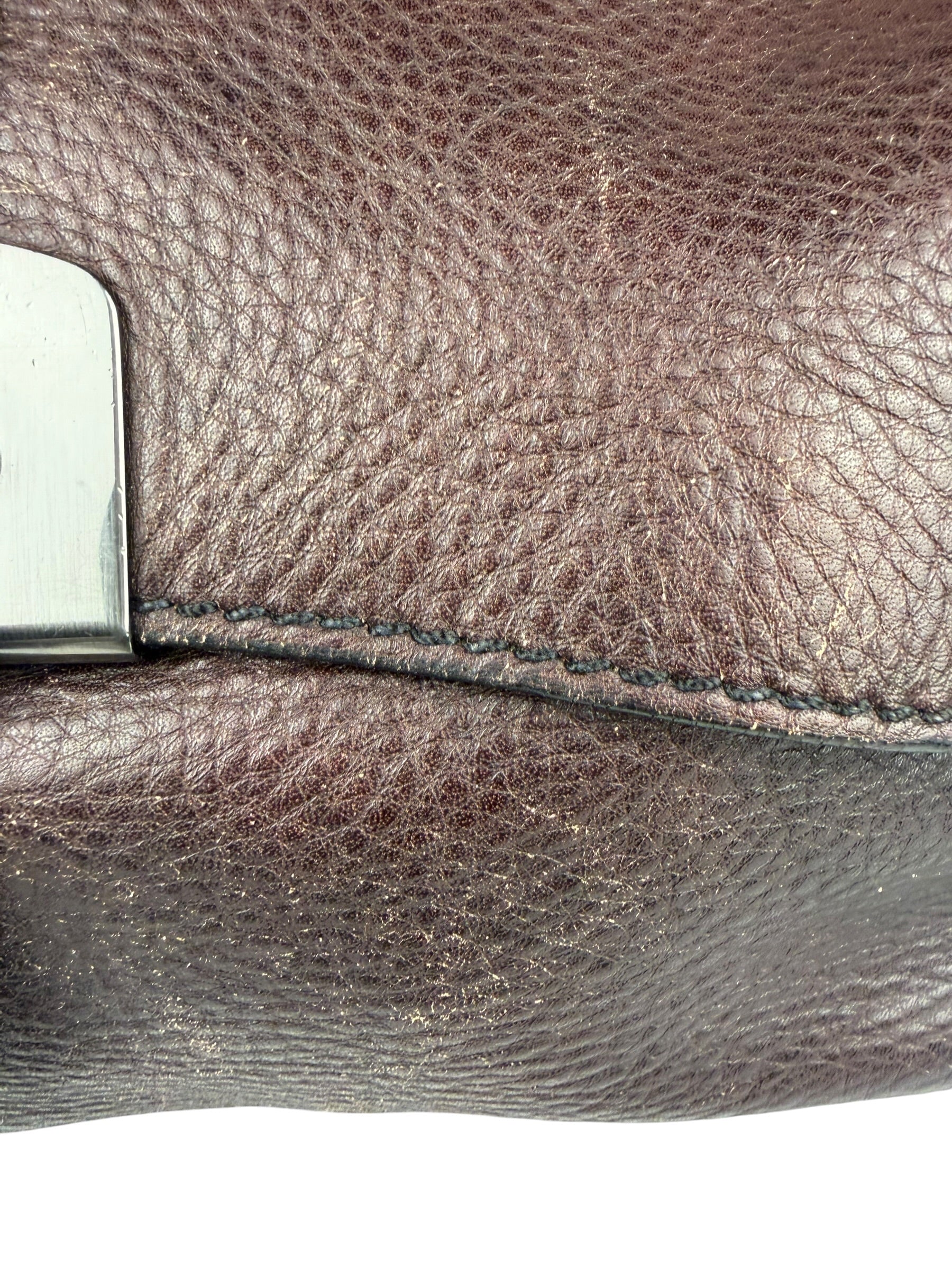 Prada Vintage Brown Leather Cervo Antik Messenger Bag